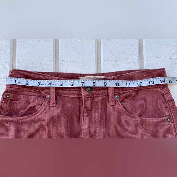 We The FreeWomen’s Corduroy Pants Hi-Waist Tapered Leg Dusty Rose Size 28‎ - Picture 10 of 12
